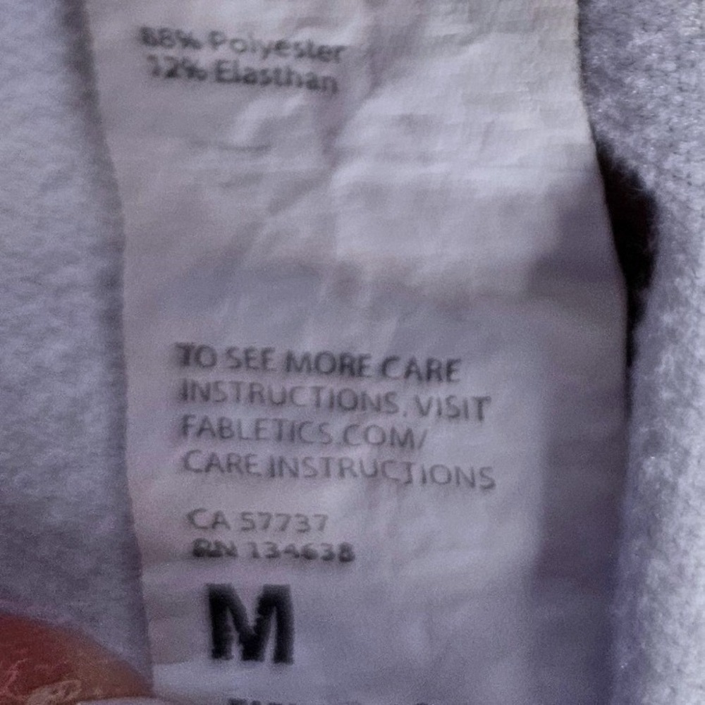 Fabletics Black White Abstract Print Leggings M P… - image 3